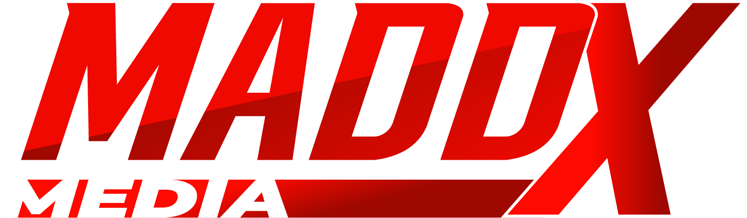 Madd X Media Logo - Red Gradient
